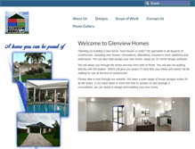 Tablet Screenshot of glenviewhomes.com.au